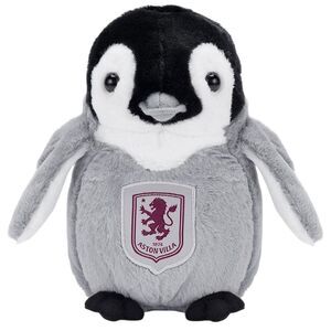 Aston Villa FC Penguin Plush Toy / Gray/White/Black